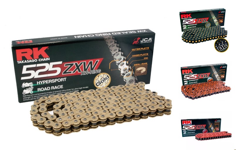 RK 525 ZXW XW-Ring Chain 110 Links - Choice of Colour WSC Performance