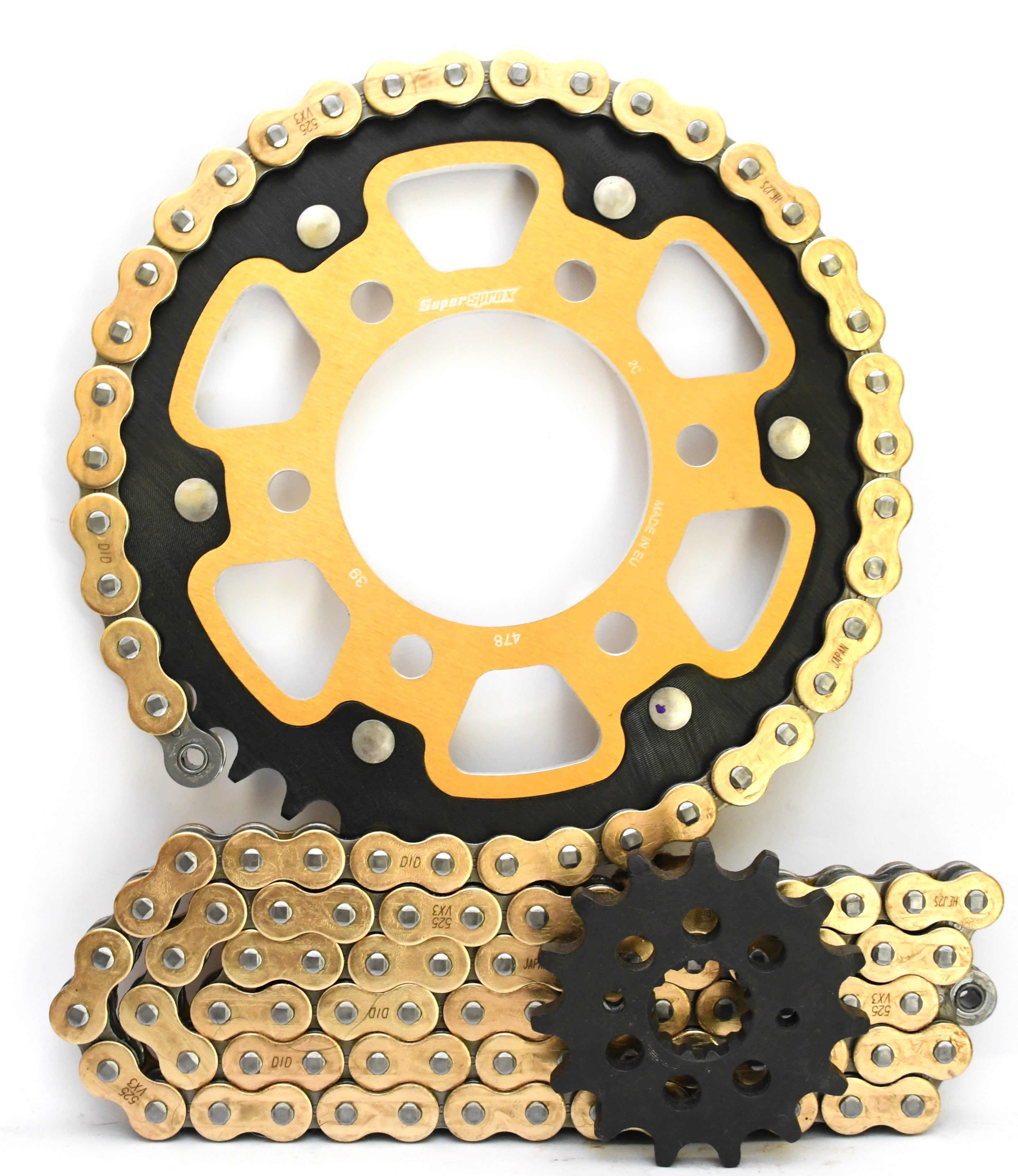 Supersprox Chain & Sprocket Kit for Kawasaki ZX-6R 2003-2004 (Inc RR) -  Standard Gearing