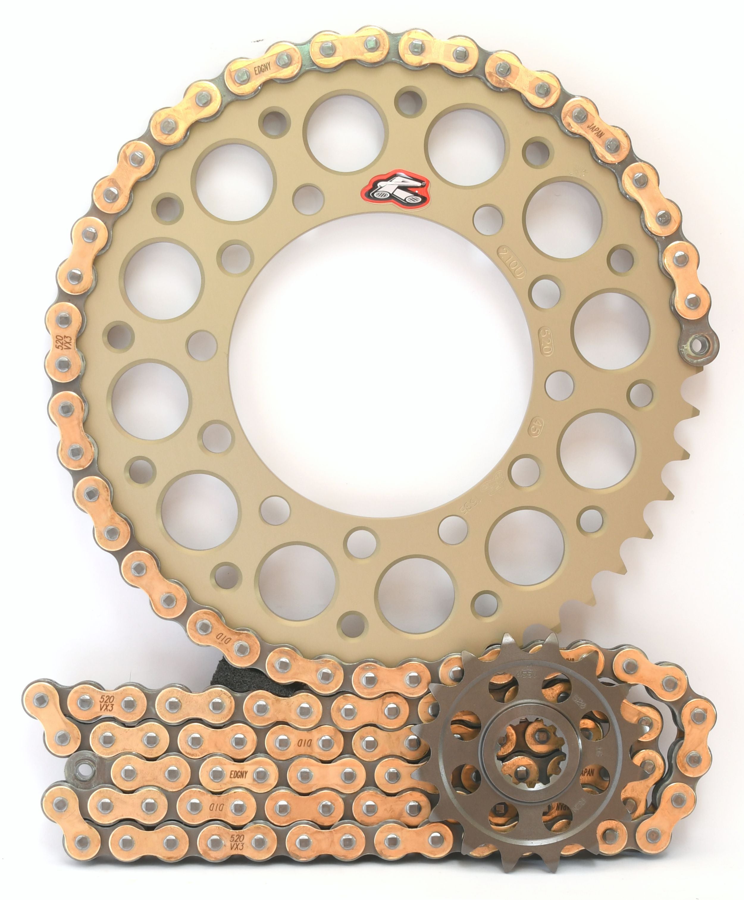 Renthal Ultralight and DID 520 Conversion Chain Sprocket Kit for Yam WSC Performance