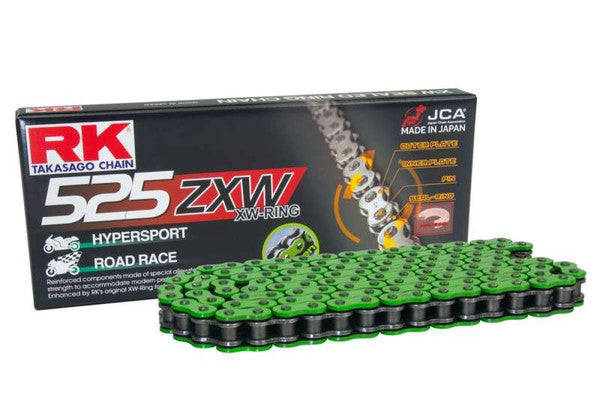 Buy green RK 525 ZXW XW-Ring Chain 110 Links - Choice of Colour