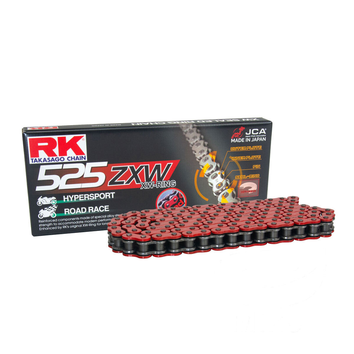 Buy red RK 525 ZXW XW-Ring Chain - Available in Gold, Black Line, Orange, Red, Green, Blue &amp; Yellow