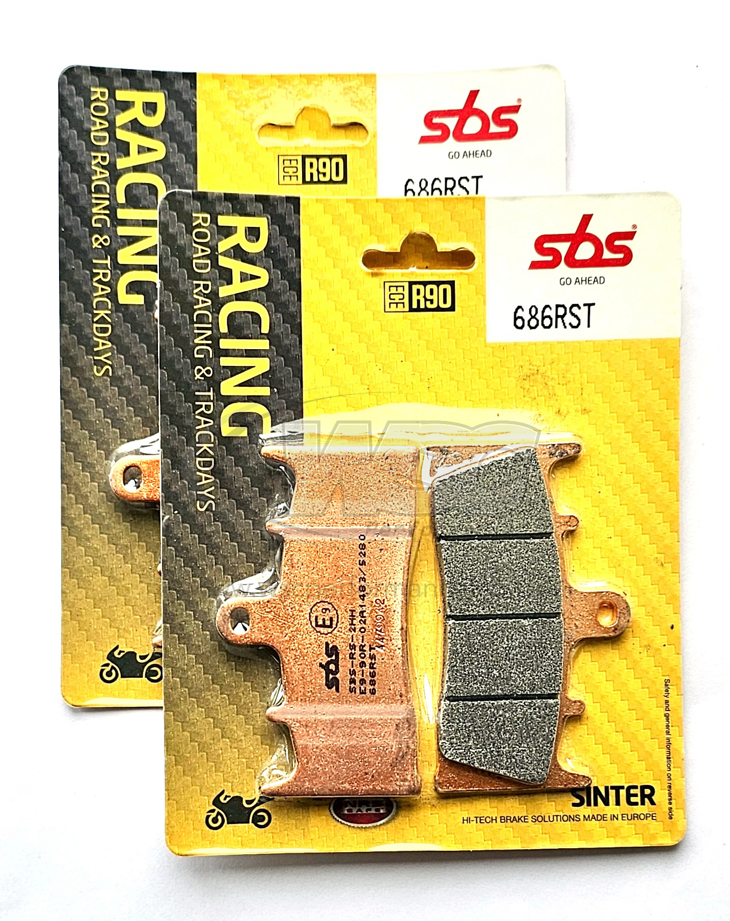 SBS 686RST Racing Sinter Brake Pads (Full Front Set)