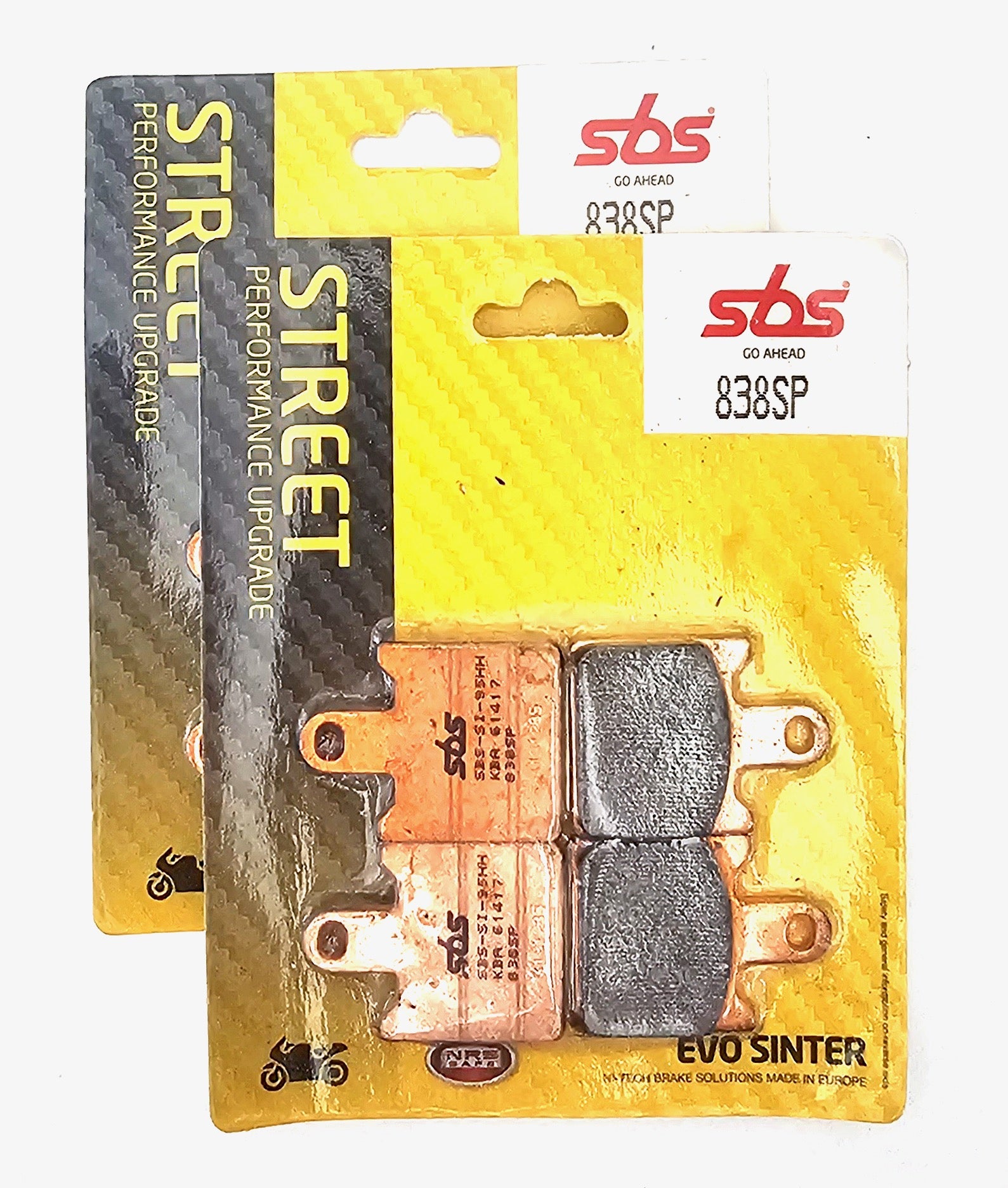 SBS 838SP Evo Sinter (Performance Upgrade) Brake Pads (Full Front Set)