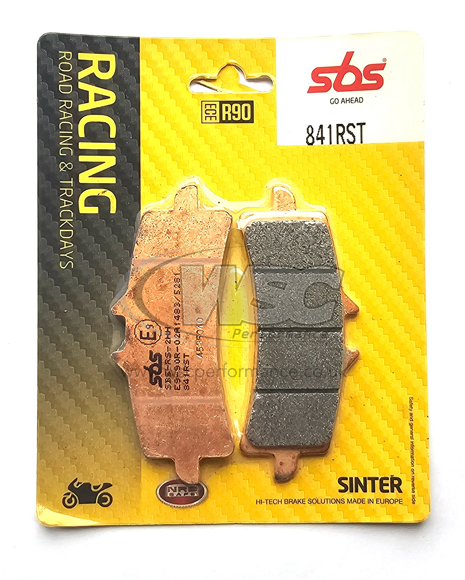 SBS 841RST Racing Sinter Brake Pads - Single Pack