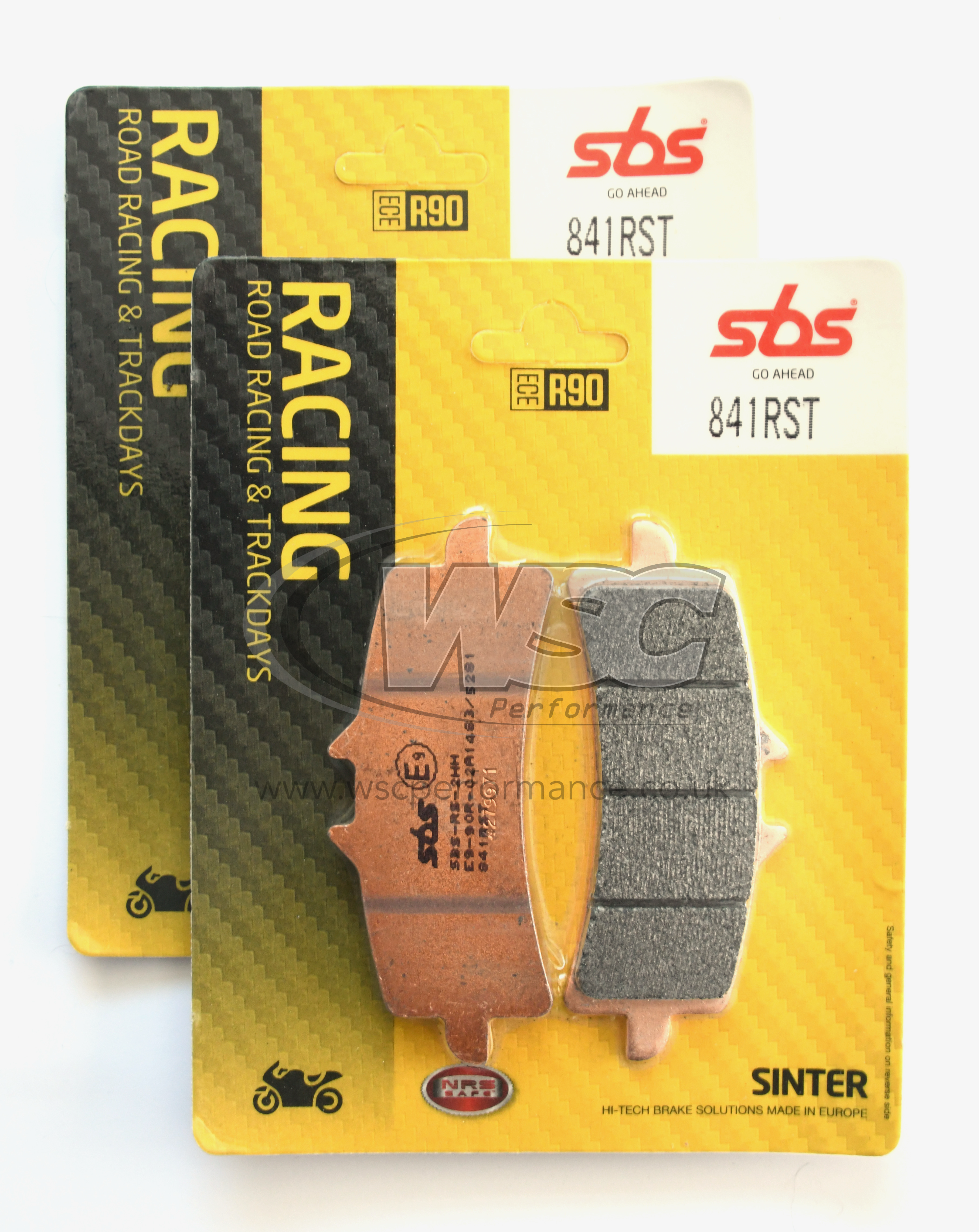 SBS 841RST Racing Sinter Brake Pads (Full Front Set)