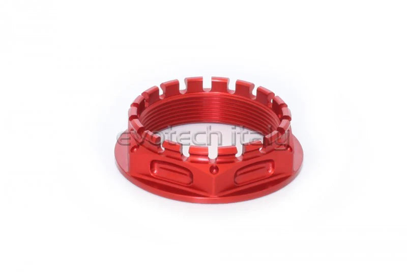 Buy red Evotech CNC Aluminium Wheel and Sprocket Carrier Nut M48x1.5mm