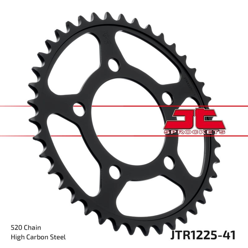 JT Steel Rear Sprocket - JTR1225.41 Black