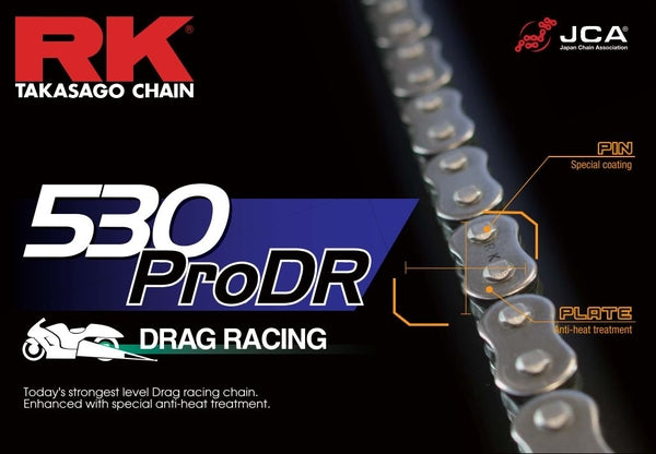 RK 530 ProDR Drag Racing Chain - 170 Links