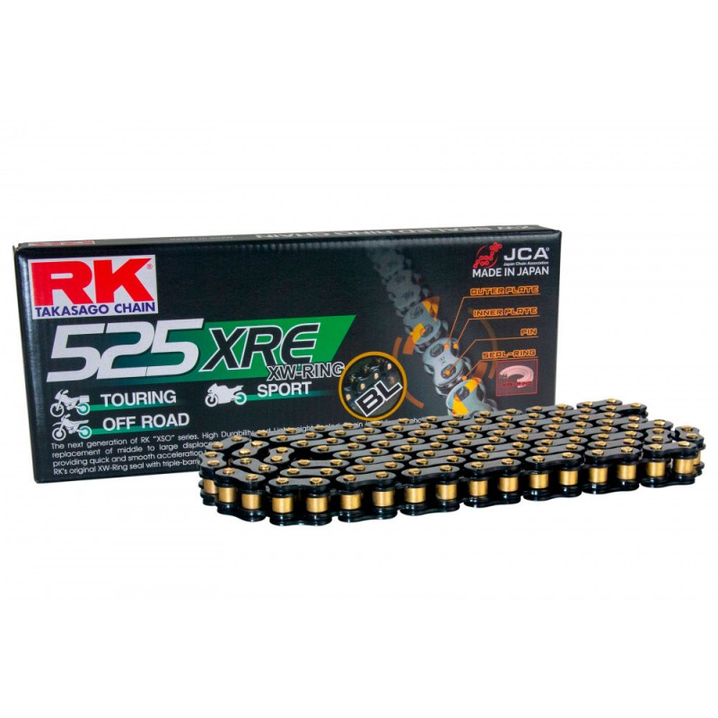 Buy black-line RK 525 XRE XW-Ring Chain 108 Links Choice of Colour - Recommended 400-1000cc