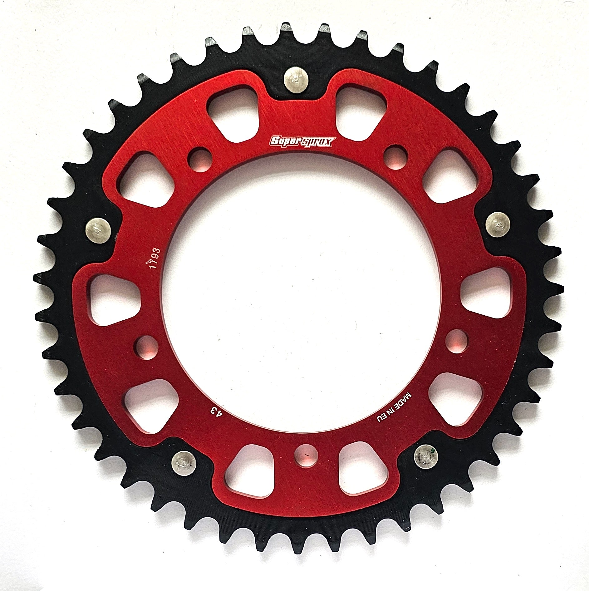 Buy red Supersprox Stealth Rear Sprocket RST-1793:43 - 520 Conversion