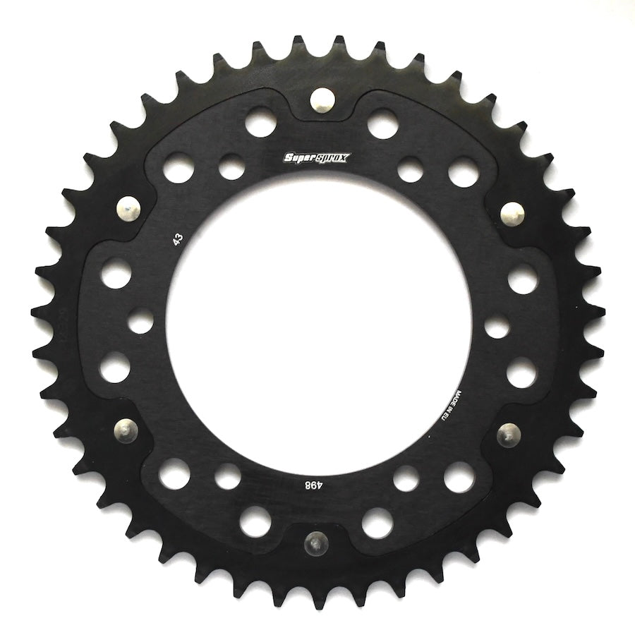 Buy black Supersprox Stealth 525 Pitch Rear Sprocket RST-498:43 - (525, 120mm Centre, 140mm PCD - Dymag Wheels)