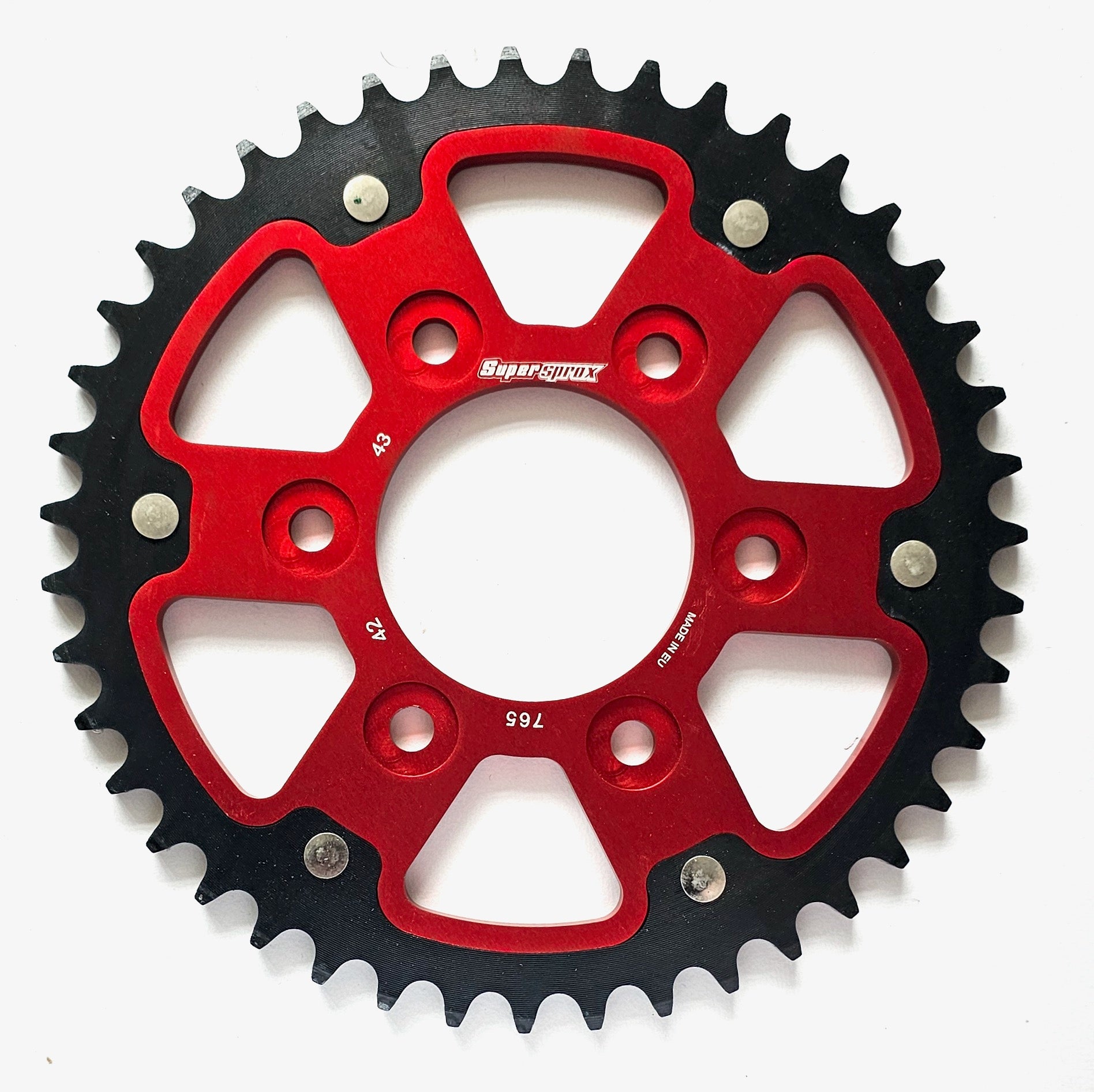 Buy red Supersprox Stealth Rear Sprocket RST-765:42