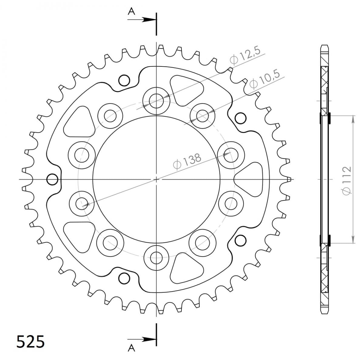 Supersprox Stealth Rear Sprocket RST-1304:45