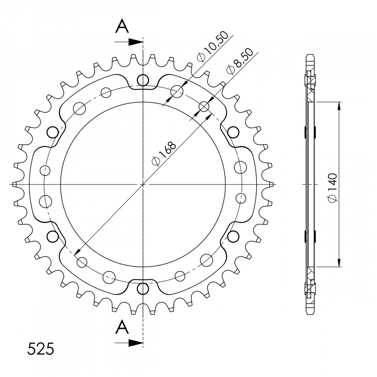 Supersprox Stealth Rear Sprocket RST-6:42