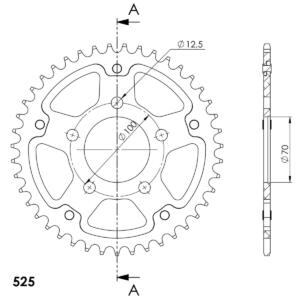 Supersprox Stealth Rear Sprocket RST-727:45