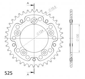 Supersprox Stealth Rear Sprocket RST-744:36