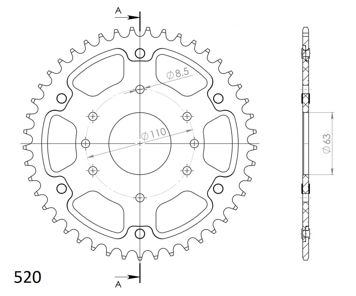 Supersprox Stealth Rear Sprocket RST-905:46