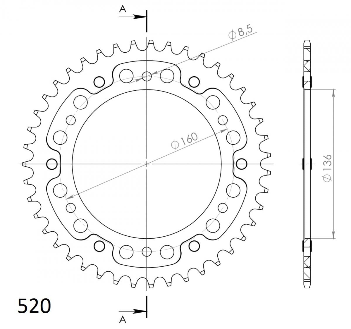 Supersprox Stealth Rear Sprocket RST-5:40