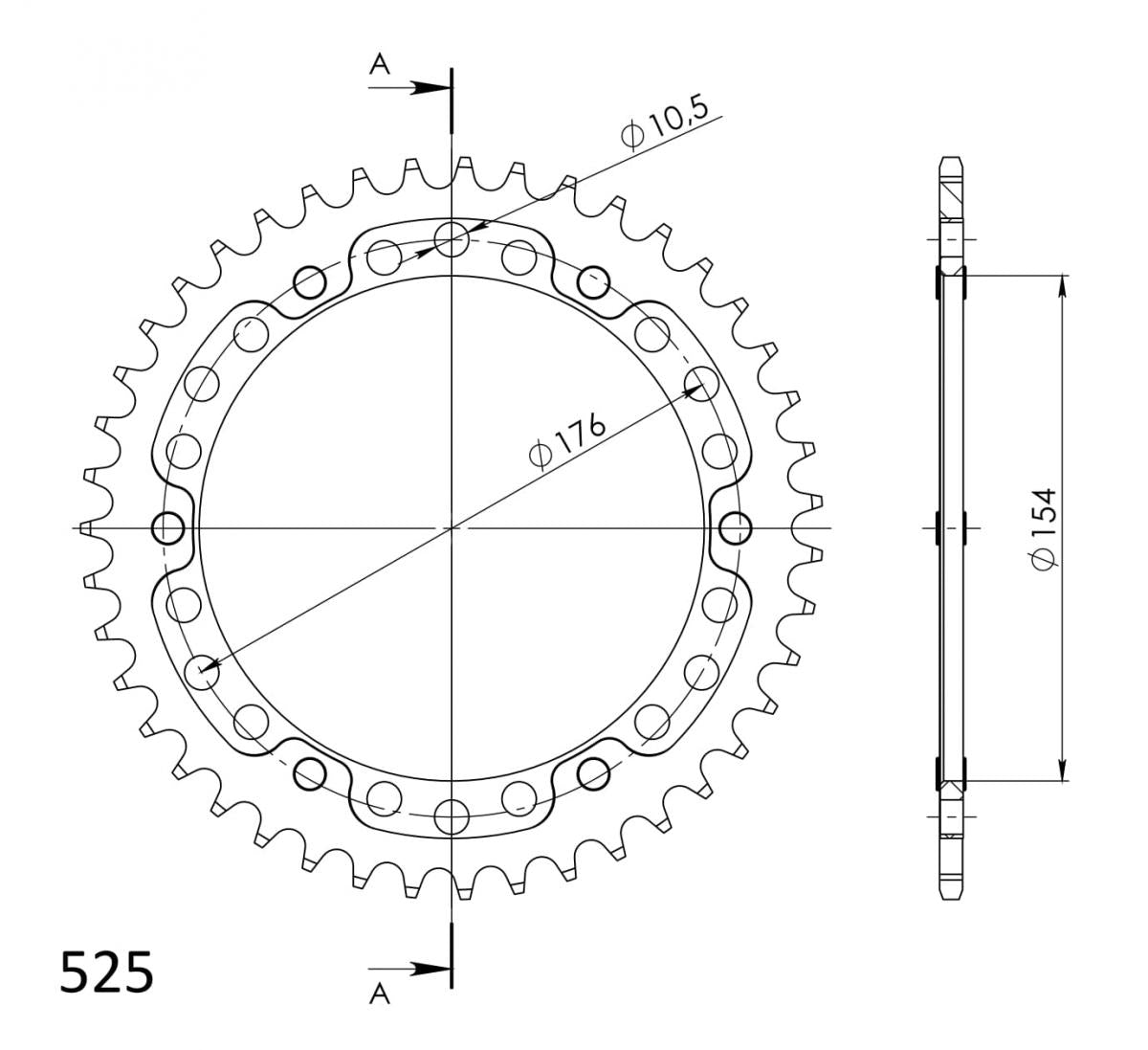 Supersprox Stealth Rear Sprocket RST-1346:44