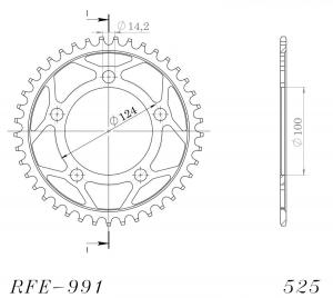 Buy black-steel Supersprox Stealth Rear Sprocket RST-991:37