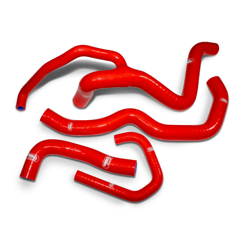 Buy red Samco Sport Silicone Radiator Coolant Hose Kit for Kawasaki ZX-6R 2009&gt; 4 Hose Race Spec